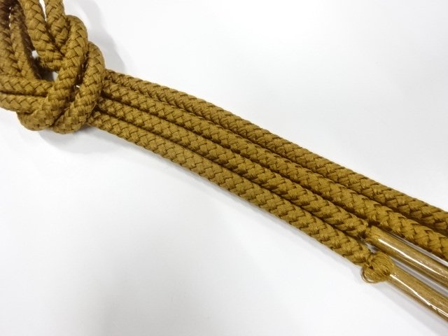JAPANESE KIMONO / UNUSED HAND-TIED OBIJIME